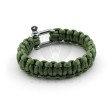 Paracord karkötő - olivazöld - M