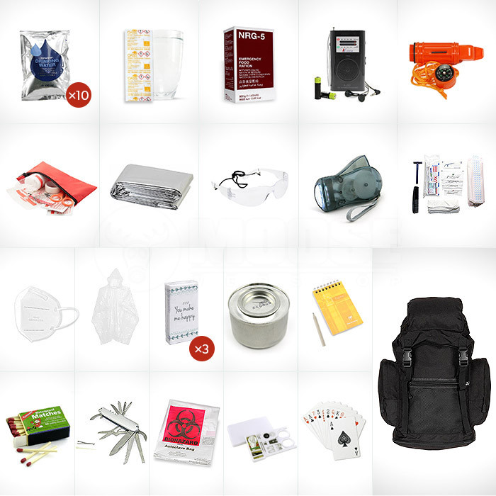 Deluxe túlélőcsomag 1 személyre
