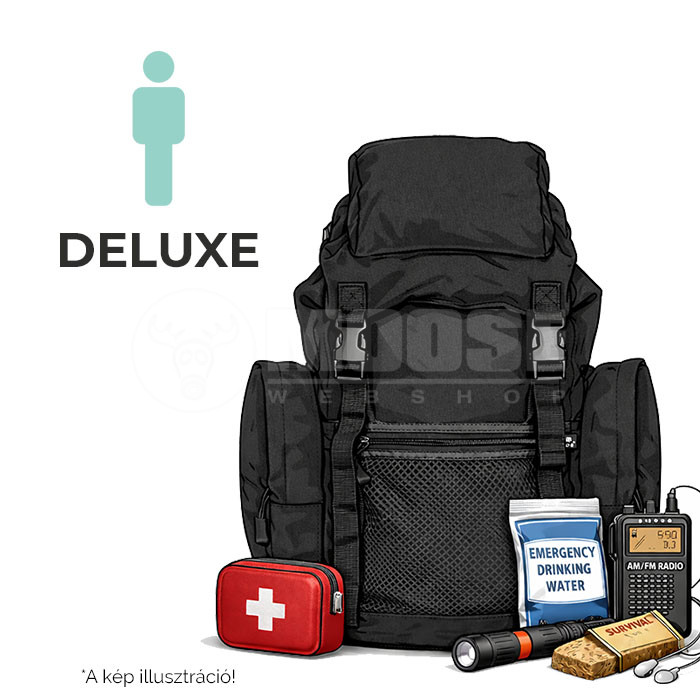 Deluxe túlélőcsomag 1 személyre 1 Deluxe túlélőcsomag 1 személyre