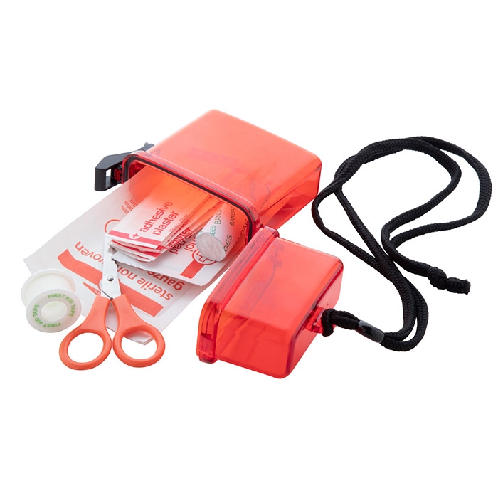 Elsősegélykészlet vízhatlan tokban