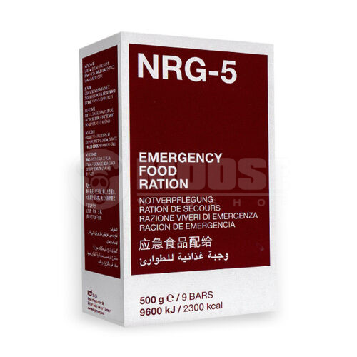 Tartós élelmiszercsomag 2300 kcal - 9 egyenként csomagolt szelet