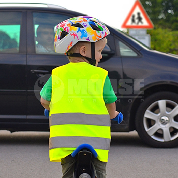 Láthatósági mellény gyerekeknek - fényvisszaverő csíkkal