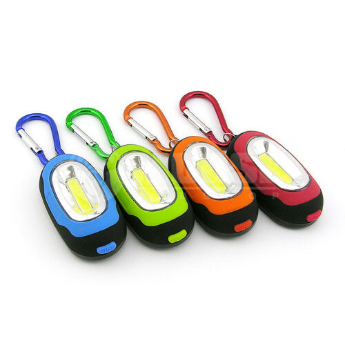 COB LED-lámpa karabinerrel