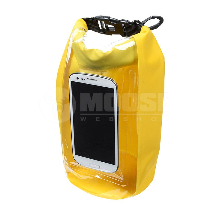 Vízhatlan tároló strandra, mobiltelefon tartó, zárható, 2.5 liter