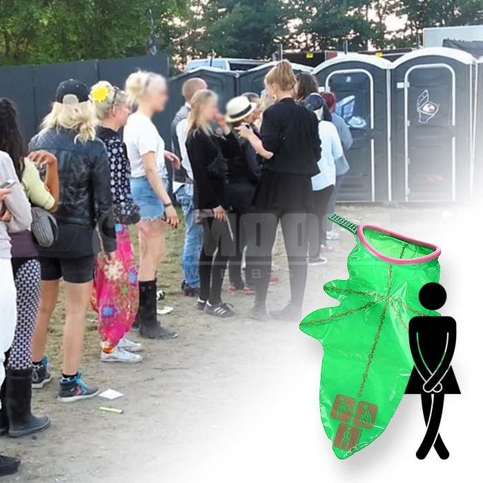 Autós zsebWC hölgyeknek - Roadbag - 1 liter folyadék megkötésére